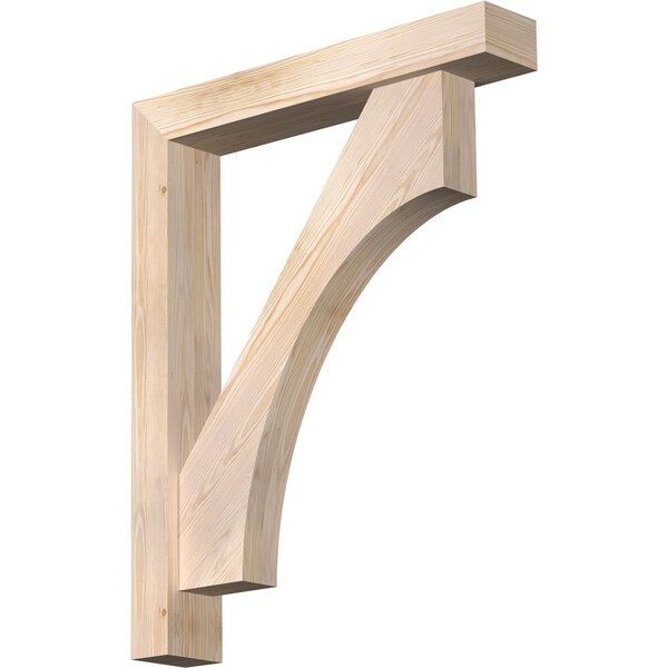 Ekena Millwork Westlake Block Smooth Bracket w/ Offset Brace, Douglas Fir, 5 1/2"W x 32"D x 40"H BKT0604X32X40WTL05SDF - main